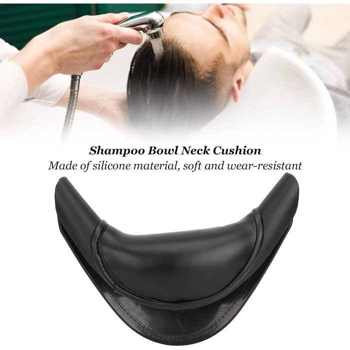 Силіконова подушка для миття волосся Fyearfly, перукарська подушка для шиї з раковиною, подушка для шиї з мискою для шампуню запобігає ковзанню силіконова подушка для шиї з миття волосся для домашнього та салонного використання