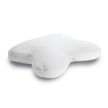 Подушка для сну TEMPUR Ombracio, ергономічна подушка у формі метелика для тих, хто спить на животі, середньої жорсткості, 60 x 50 x 10 см, біла (модель-наступник подушки)