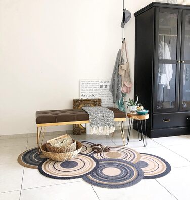 Килимок для дверей, що можна прати та сушити, Cosmic Colours nature 110x175 см, для використання всередині та зовні приміщень, можна прати 175 см (круглий)