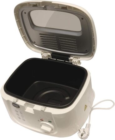 Фритюрниця DESKI 1800 Ватт 2,5 літра нержавіюча сталь біла