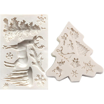 Набір із 2 силіконових форм для випічки на різдво TheStriven