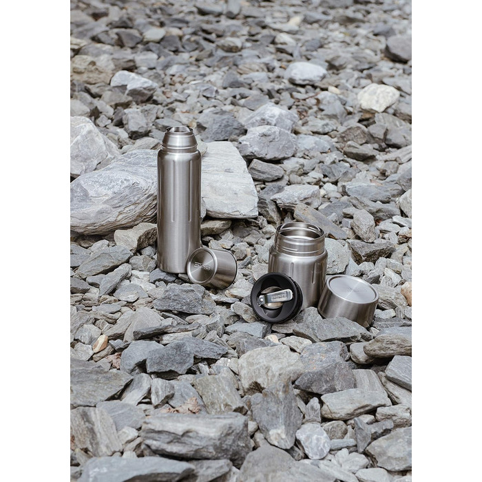 Ізольована пляшка для води - Термос IBT з дорогоцінним камінням - З чашкою - Герметична - Легка як пір&39їнка - Без BPA - Нержавіюча сталь 18/8 - 0,5 л / 0,75 л / 1,1 л Селеніт 1,1 л