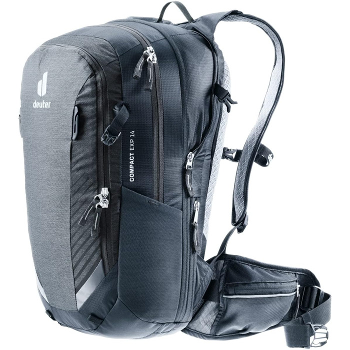 Велосипедний рюкзак Deuter Compact EXP 14 графітово-чорного кольору