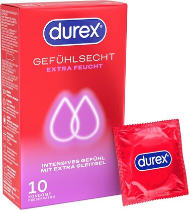 Презервативи Durex Real Feel Extra Wet, тонкі, 10 шт