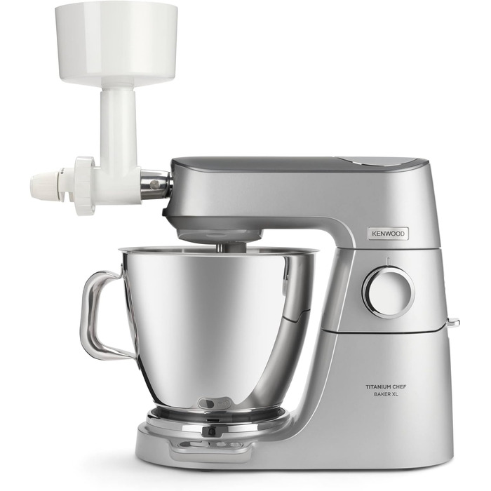 Борошномельний верстат Kenwood KAX941PL (аксесуар для кухонного комбайна, підходить для всіх кухонних комбайнів Chef і kMix, сталевий подрібнювач), білий