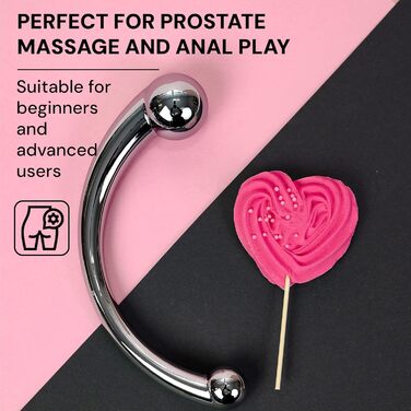 Анальний плаг Future of Your Pleasure, з нержавіючої сталі, 20 см, подвійний діаметр 2,4–3,9 см, 510 г