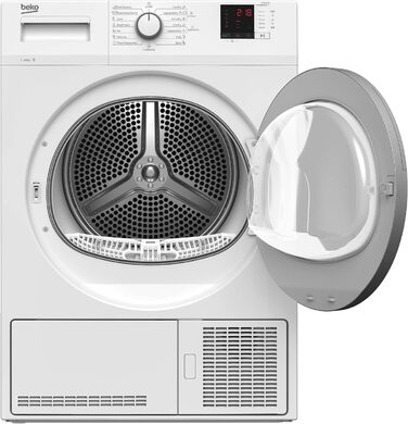 Конденсаторний осушувач Beko DCU 8230 N 10 до 10 кг на 15 програм FlexySense електронне вимірювання вологості блокування від дітей