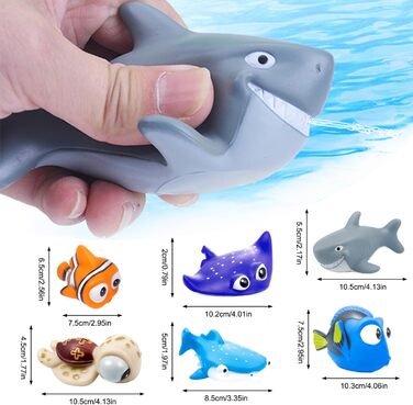 Упаковок дитячих іграшок для ванни, плаваючі водні іграшки, дитячі подарунки, океанські іграшки для ванни, пісок, іграшки для хлоп