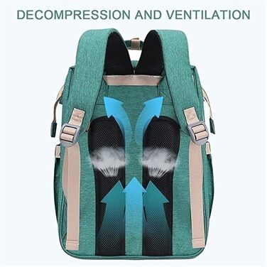 Портативний пеленальний мішок, багатофункціональний водонепроникний рюкзак для підгузників, дитяче ліжечко для подорожей дитяче лі