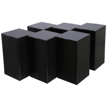 Квадратних металевих герметичних банок для зберігання/чаю, приблизно для 150 г чаю Ерл Грей 12,8 x 6,8 x 6,8 см (В, Ш, Г) також ідеально підходять як банки для кави або спецій 6 x M, 6