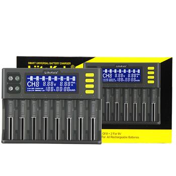 Інтелектуальний зарядний пристрій Docooler Liito Kala LII-S8, 8 слотів, автоматичний/ручний, світлодіодний, сумісний із літієвими акумуляторами 18650, 26650, 21700, 26700, AA, AAA