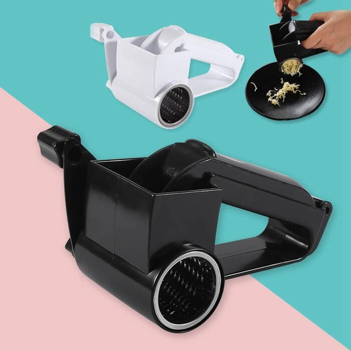 Ручна дробарка Dariokki, ручна нарізка для сиру з ручним приводом і барабаном з нержавіючої сталі для тертки твердого сиру