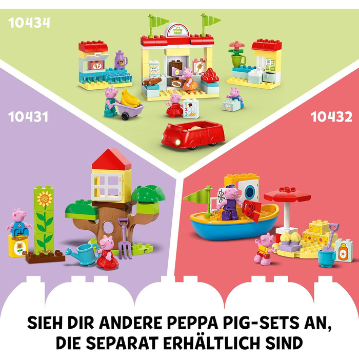 Будиночок на день народження Пеппи креативна іграшка з 3 фігурками, іграшковий будиночок для будівництва та перебудови для дітей в