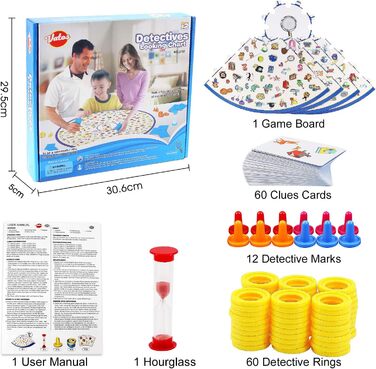 Настільна гра VATOS, навчальна гра Маленький детектив для дітей, іграшки для сімейної вечірки, ігри на відповідність, подарунок ві
