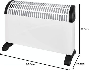 Конвектор Exquisit HK 34524 we 3 рівні нагріву (макс. 2000 Вт) Захист від перегріву білий