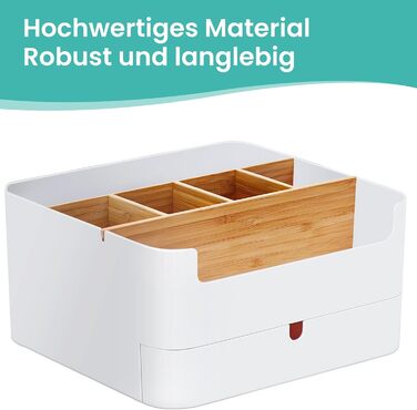 Організатор для косметики, зберігання косметики, контейнер для косметики, високоякісна багатофункціональна бамбукова косметичка з