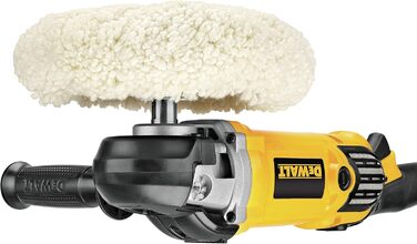 Полірувальна машина DEWALT 180 мм DWP849 шт. (1250 Вт, ідеально підходить для полірування кузовів і металоконструкцій, 2-ступінчас