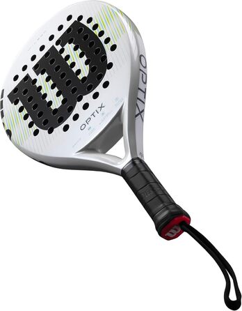 Ракетка для паделя Wilson Optix V1 – біла, серія Unisex, розмір 4-1/4" (2)