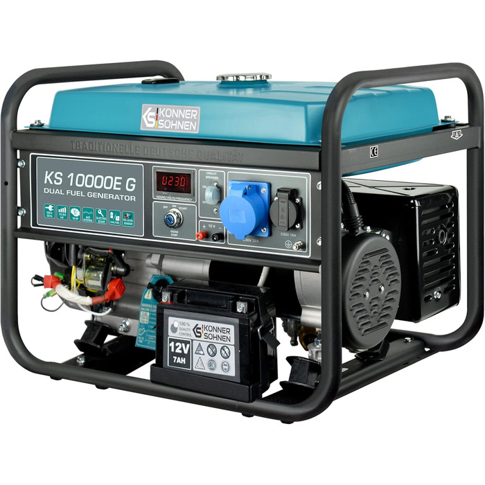 Гібридний бензиновий LPG 4-тактний генератор, аварійний генератор 7500 Вт, генератор 1х16А 1х32А з автоматичним регулятором напруг