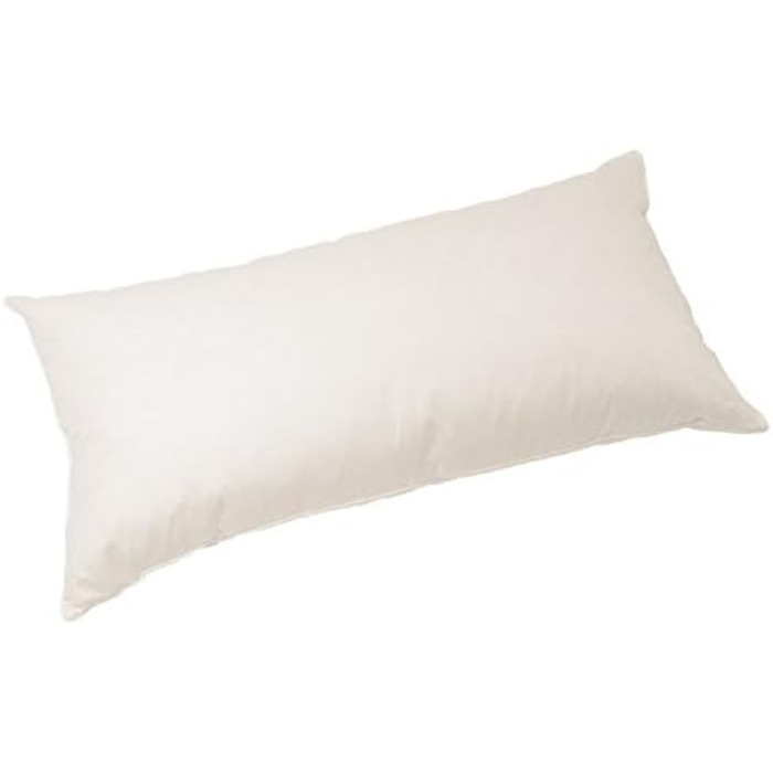 Органічна подушка з наповнювачем з полби 40x80 см, подушка з полби з чохлом з органічної бавовни та наповнювачем зі 100 лушпиння полби