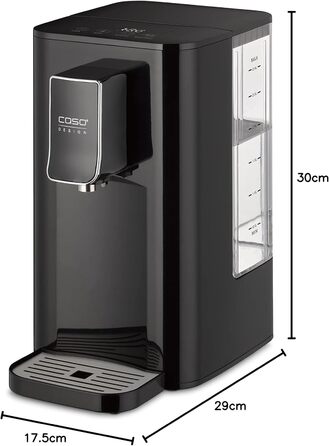 Турбо диспенсер для гарячої води, для приготування чаю, розчинної кави, дитячого харчування, резервуар для води ємністю 2,9 л, 7 регульованих рівнів температури від 40-100 C з кроком 10 C, 550 -