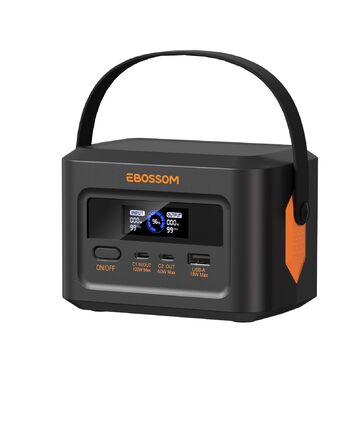 Портативна електростанція H100, сонячний генератор, портативний акумуляторний генератор з РК-дисплеєм. Швидка зарядка LiFePO4 акумулятора ємністю 99,2 Втгод, 3-портовий портативний резервний акумулятор потужністю 120 Вт, для автофургонів та як аварійний г