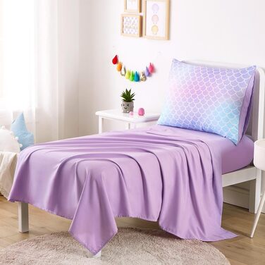 Комплект дитячої постільної білизни для дівчаток Wake In Cloud, 4 предмети, м'який комплект для дитячого ліжечка з ковдрою, прости