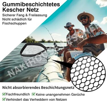 Рибальська сітка, плавуча рибальська сітка, складна рибальська сітка, телескопічний підсак для легкого вилову та випуску риби, рибальська сітка для дітей та дорослих, 100 см