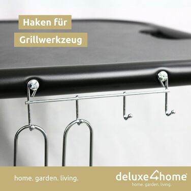 Чайник-барбекю Ø55 см з полицею I Пересувний візок для барбекю з кришкою I Решітка для барбекю на вугіллі, круглий мангал для грил