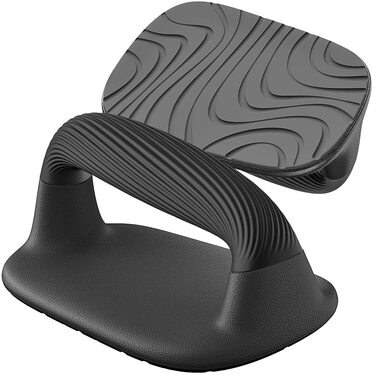 Ручки для віджимань Kipika, перекладина для віджимань з м&39якого пластику, протиковзка підкладка знизу, силове обладнання для тренування м&39язів, комплект з 2 шт. чорного кольору