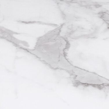 Розкладний круглий обідній стіл Phoenix, 4-6 осіб, стільниця під мармур білий Аляска, 110-150 см