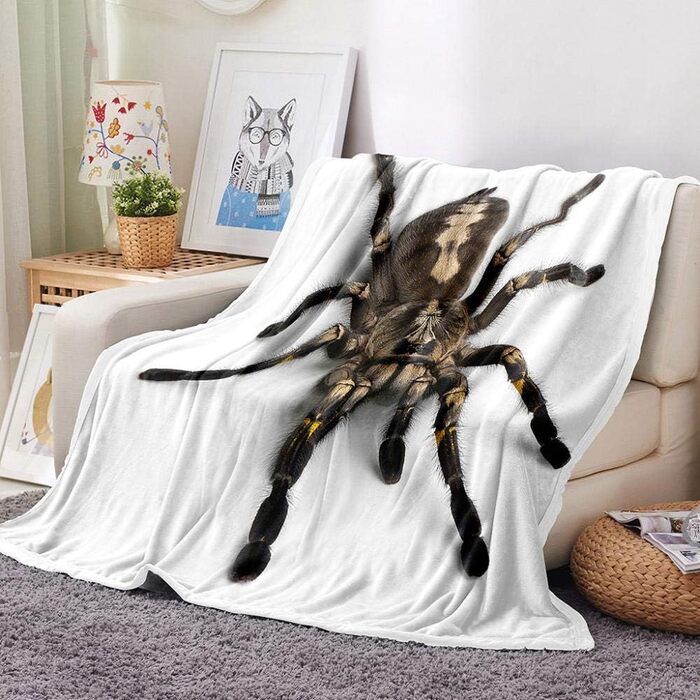 Ковдра з європейського тарантула, дитяча ковдра, ковдра на диван, плюшева ковдра, пухнаста м&39яка ковдра, покривало для дивана та кушетки, постільна білизна, вовняна ковдра - 150x180 см