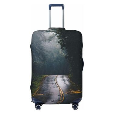 Чохол для валізи Міський пейзаж BAFAFA, еластичний захист від подряпин та пилу, чорний, розмір 80