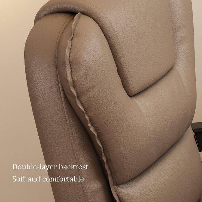 Офісне крісло, стілець для столу з колесами, ергономічне ігрове крісло з регульованою висотою та підставкою для ніг, крісло керівника з підтримкою спинки, шкіряне комп&39ютерне крісло для переговорних кімнат (сіре)