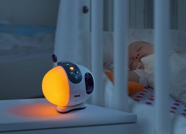 Радіоняня з камерою, зіркова проекція, вільний від високочастотного випромінювання в режимі Eco, радіус дії макс, 410