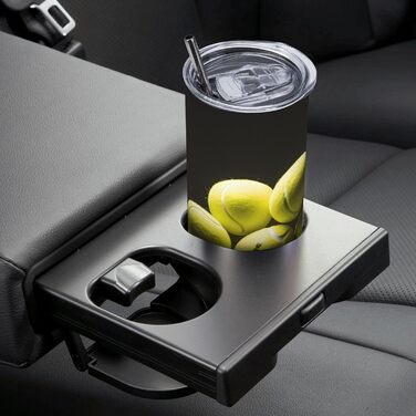 Кухоль з прямою трубочкою, 590 мл, тенісна таблиця, дорожній кухоль з принтом, підходить для кемпінгу, офісу та дому