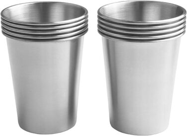 Штабельовані чашки з нержавіючої сталі, 350 мл, термостаканчики для кави, пива, чаю, кемпінгу, пікніків та вечірок, 10 шт.