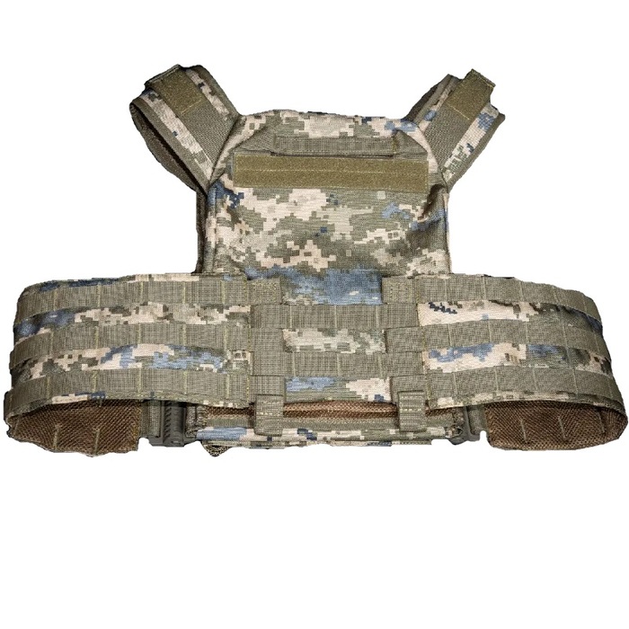 Плитоноска з швидкоскидом та кишенями кордура Kirasa піксель (Арт.KI1051)