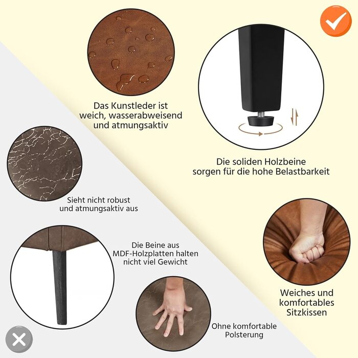 Сучасне крісло Yaheetech з вигнутою спинкою та дерев&39яними ніжками, м&39яке крісло-реклайнер, крісло для телевізора з підлокітниками, одномісний диван, комфортне сидіння, ретро-коричневий колір, поліуретан