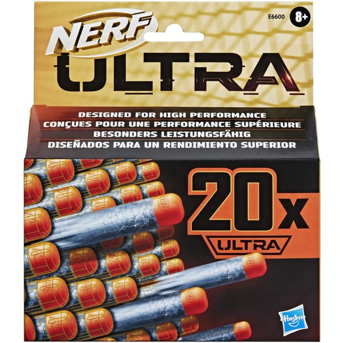 Дротиків містить 20 офіційних дротиків NERF Ultra, сумісних лише з бластерами NERF Ultra 20 dart refill pack single, 20