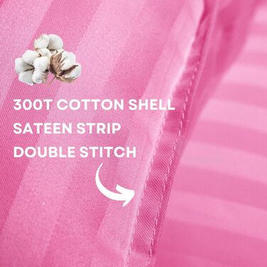 Дитяча подушка Kids Fluff 2 шт. Toddler Pillow (35x50cm) - з бавовняним чохлом 300T та альтернативним пуховим наповнювачем. Гіпоал