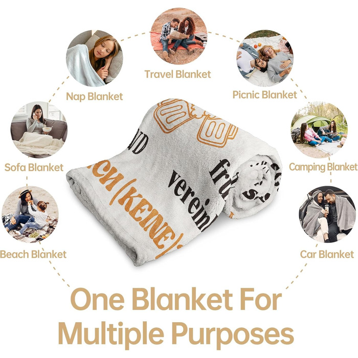 Подарунок на пенсію для жінок, Персоналізована ковдра для подарунка на пенсію, Подарунки для пенсіонерів, Подарунки для жінок та чоловіків - Подарунок на пенсію - Пенсія - 62 x 52 дюйми