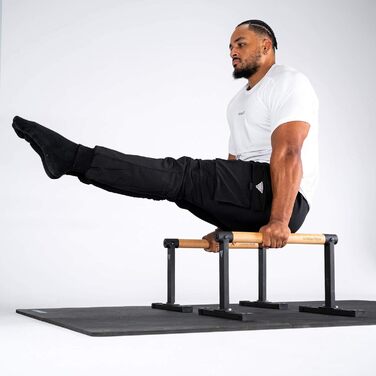 Паралельні тренажери GORNATION, включаючи стрічку для захоплення, обладнання для калістеніки для стійки на руках та віджимань, ручки для віджимань з дерев&39яними ручками/грифами, перекладини для віджимань для домашнього та на свіжому повітрі MAX