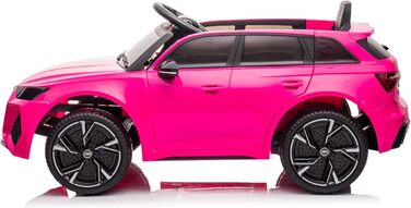 Дитячий автомобіль - електромобіль Audi RS6 - ліцензійний - акумулятор 12V7AH та 2 двигуни - 2.4Ghz MP3 шкіра Єва (рожевий)