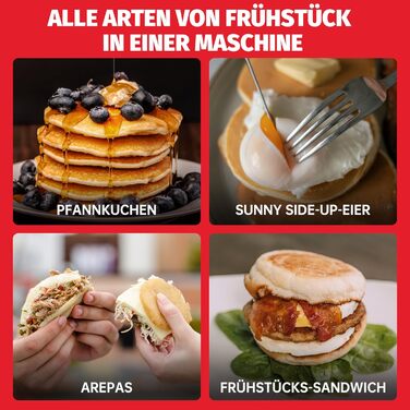 Міні-млинниця SugarWhisk, млинниця, електрична подвійна млинцева сковорода, сковорода для млинців, ідеально підходить для млинців,