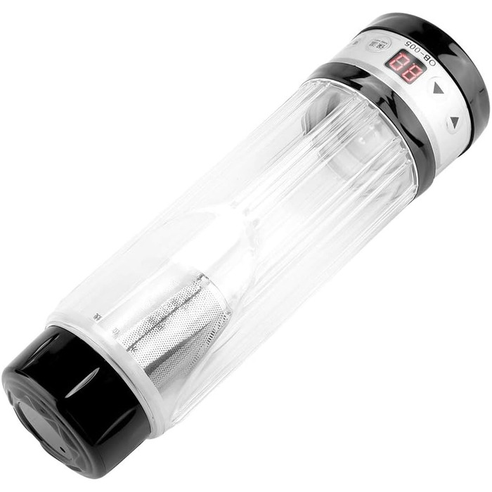 Автомобільний чайник Haofy, 12В / 24В 95Вт, 420мл подорожній чайний кухоль водонагрівач кружка пляшка тримач (чорний)