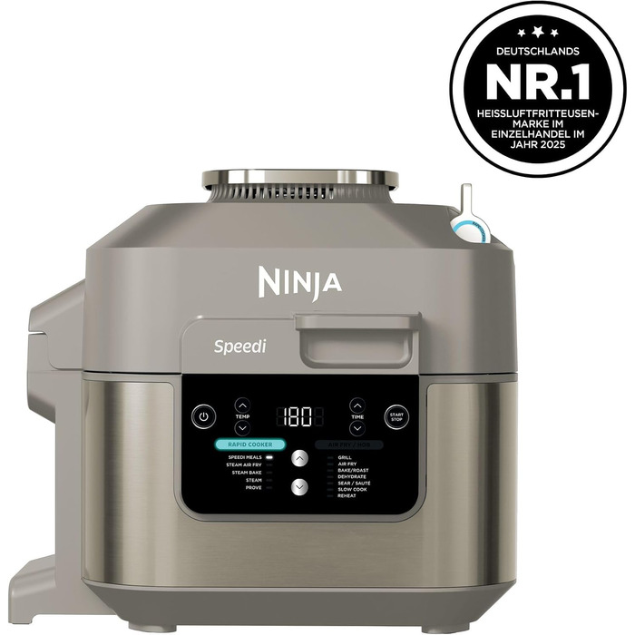 Мультикукер та аерофритюрниця Ninja Speedi 12-в-1, 5,7 л, Stone Gold