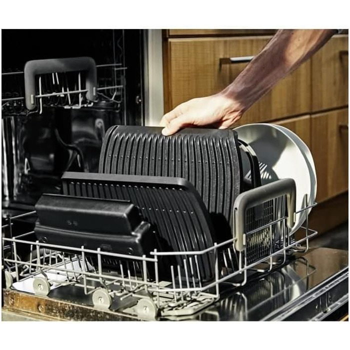 Електричний гриль Tefal Optigrill GC750D Elite для внутрішнього та зовнішнього використання Автоматичний датчик гриля Інтуїтивно зрозумілий посібник Швидке ущільнення 12 автоматичних програм 2000 Вт