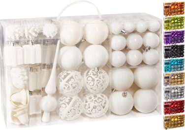 Набір різдвяних кульок із 100 предмета BRUBAKER