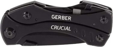 Мультитул Gerber з 9 функціями і затискачем для ременя, Crucial, з різаком для ременя і фіксатором лайнера, довжина у відкритому с